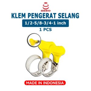 SSBO Klem 1/2 - 5/8 ¬- 3/4 - 1 Inch / Klem Penjempit Selang Air / Klem Selang Gas Kupingan Murah